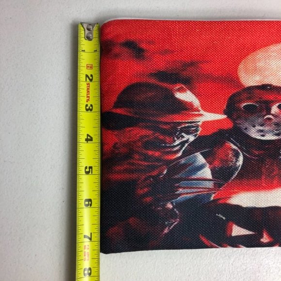 Horror Movie Mash Travel Bag Jason Freddy Michael Myers Cosmetic Halloween - Picture 7 of 8